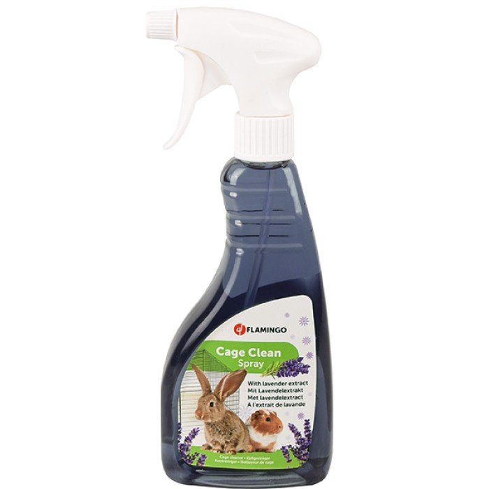 Flamingo  Clean Spray Lavender ФЛАМИНГО КЛИН СПРЕЙ ЛАВАНДА для очистки клеток грызунов с запахом лаванды , 0.5 л.