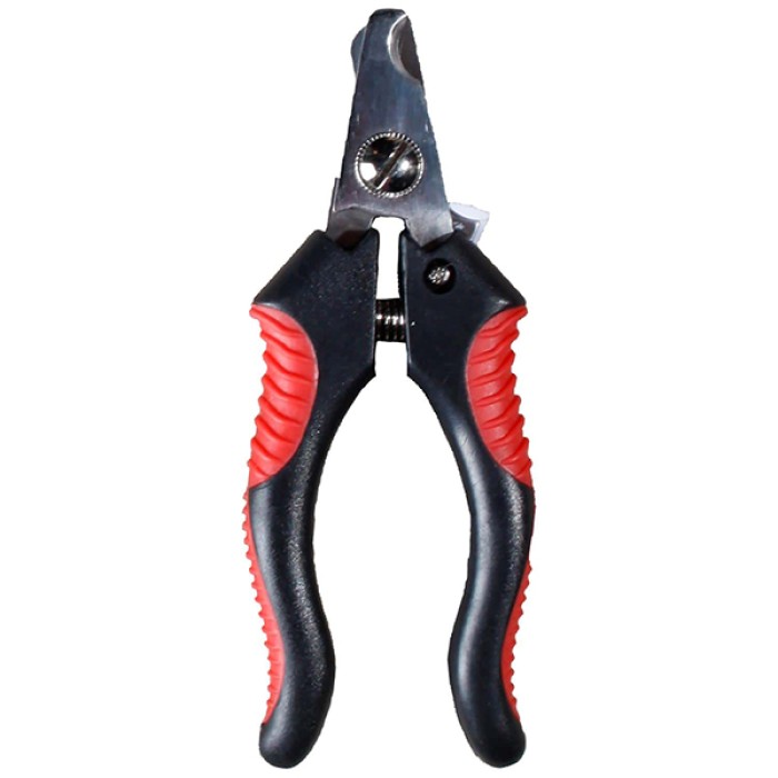 Flamingo  (ФЛАМИНГО) NAIL CLIPPER когтерез для кошек и собак малых пород, с ограничителем и замком безопасности, 13 см , маленький.