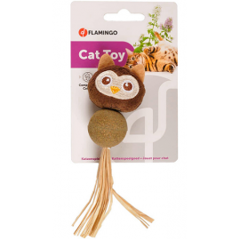 Іграшка для котів Flamingo  Catnip Owl СОВА, з котячою м'ятою..