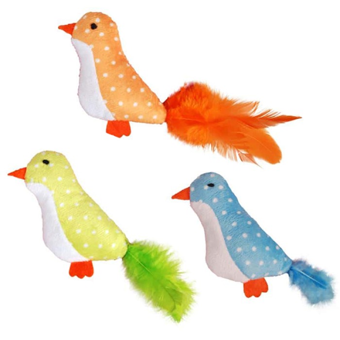 Flamingo Bird Feather пташка з пір'ям іграшка з котячою м'ятою для котів