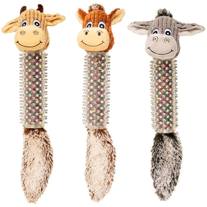 Flamingo Cow/Horse/Donkey Spines ФЛАМІНГО КОРОВА / КІН / ОСЛИК м'яка іграшка для собак