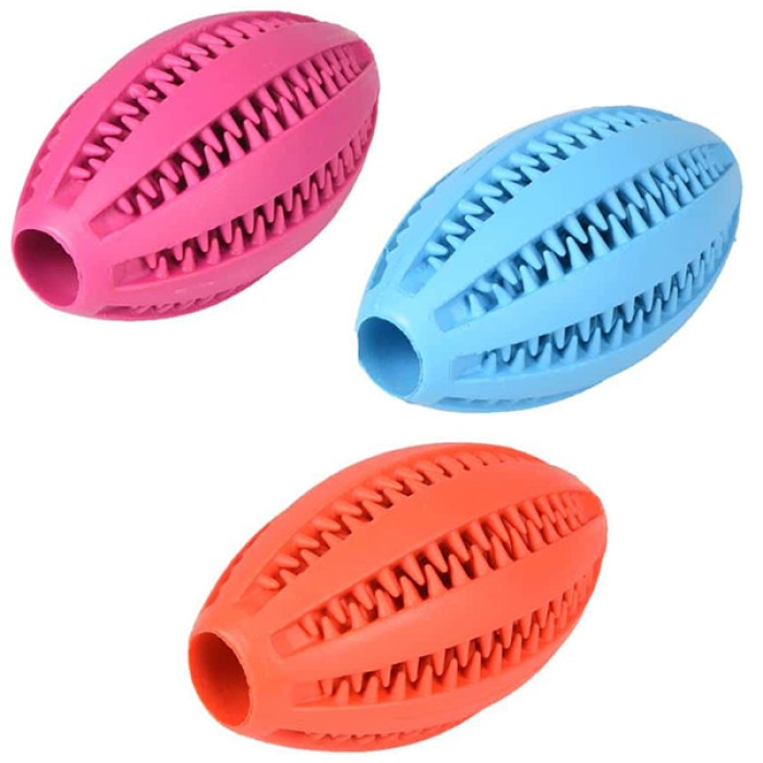 Flamingo Dental Rugby Ball ФЛАМИНГО ДЕНТАЛ РЕГБИ БОЛ игрушка для собак, резина 