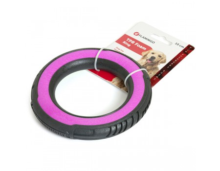 Flamingo Foam Livia Ring M ФЛАМИНГО кольцо игрушка для собак, розовое, диаметр 15 см
