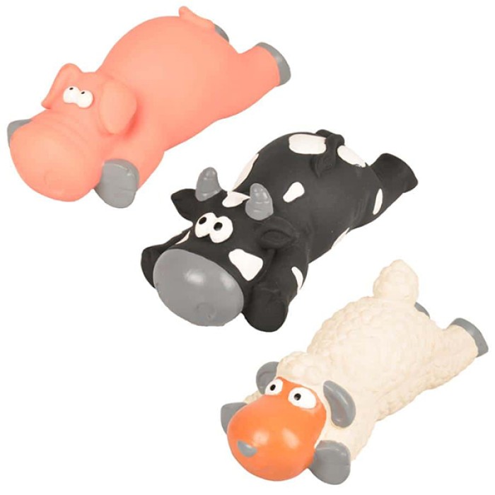 Flamingo Sheep/Pig/Cow ФЛАМІНГО ВІВЦЯ/ ПОРОСЕНОК/ КОРОВА іграшка для собак, латекс, 20 см