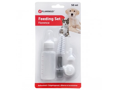 Flamingo  Feeding Bottle For Pups ФЛАМИНГО набор для вскармливания щенков, котят и мелких животных, 60 мл , 0.06 л.