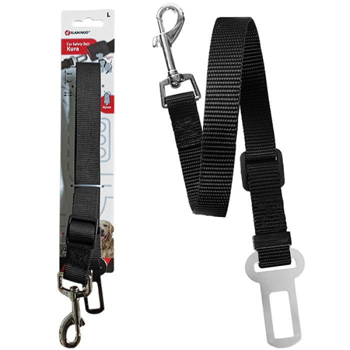 Flamingo  Car Safety Harness ФЛАМІНГО СЕФТІ ХАРНЕСС шлейу в автомобіль для собак, L/XL, 25 мм.