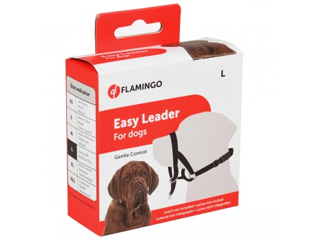 Flamingo  Easy leader L ФЛАМИНГО ИЗИ ЛИДЕР намордник для коррекции поведения собак, бульмастиф, бордосский дог, размер L.
