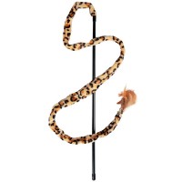 Flamingo  Flamingo (ФЛАМИНГО) LEOPARD FISHING ROD игрушка для кошек, удочка дразнилка леопардовый хвост, 50 см.