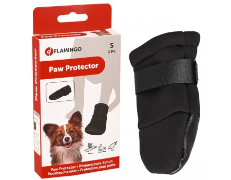 Flamingo  (ФЛАМИНГО) PAW PROTECTOR S защитный ботинок для собак пород йорк, такса, пудель, твердая подошва , S.