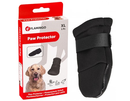 Flamingo  (ФЛАМІНГО) PAW PROTECTOR XL захисний черевик для собак порід вівчарка, ротвейлер, ньюф, тверда підошва, XL.