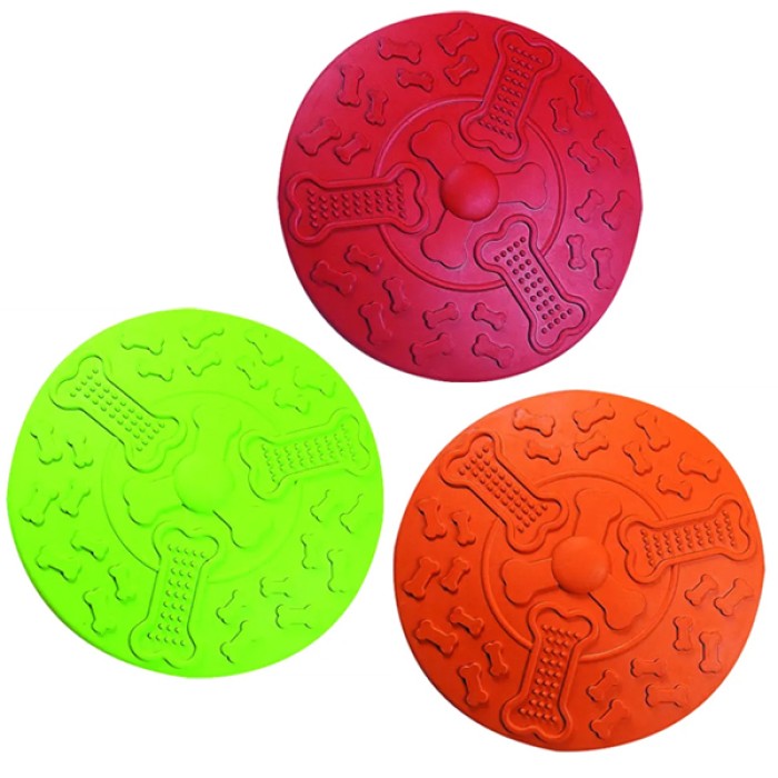 Flamingo  Frisbee ФЛАМІНГО ФРИЗБІ іграшка для собак, гума, 22 см.