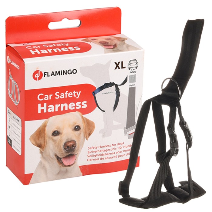 Flamingo  Car Safety Harness ФЛАМИНГО СЕФТИ ХАРНЕСС шлейка в автомобиль для собак , 24 кг, 71-89 см., XL.
