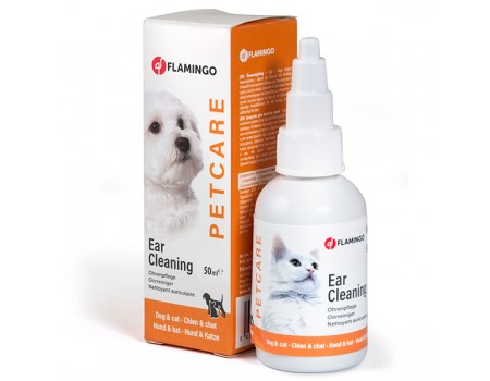 Flamingo  (ФЛАМИНГО) PETCARE EAR CLEANER капли для чистки ушей для собак и кошек , 0.05 л.