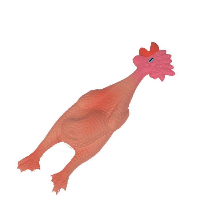 Flamingo  Chicken Small ФЛАМИНГО ЧИКЕН СМОЛЛ игрушка для собак, курица из латекса , 6х6х24 см.