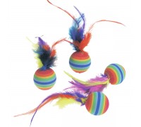 Karlie-Flamingo (КАРЛИ-ФЛАМИНГО) RAINBOW BALLS яркая игрушка для кошек..