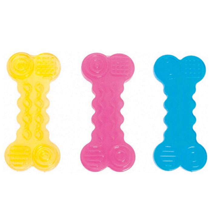 Flamingo  Good4Fun Bone ФЛАМІНГО ГУД ФО ФАН іграшка для собак, яскрава рельєфна кісточка, гума , 14 см,