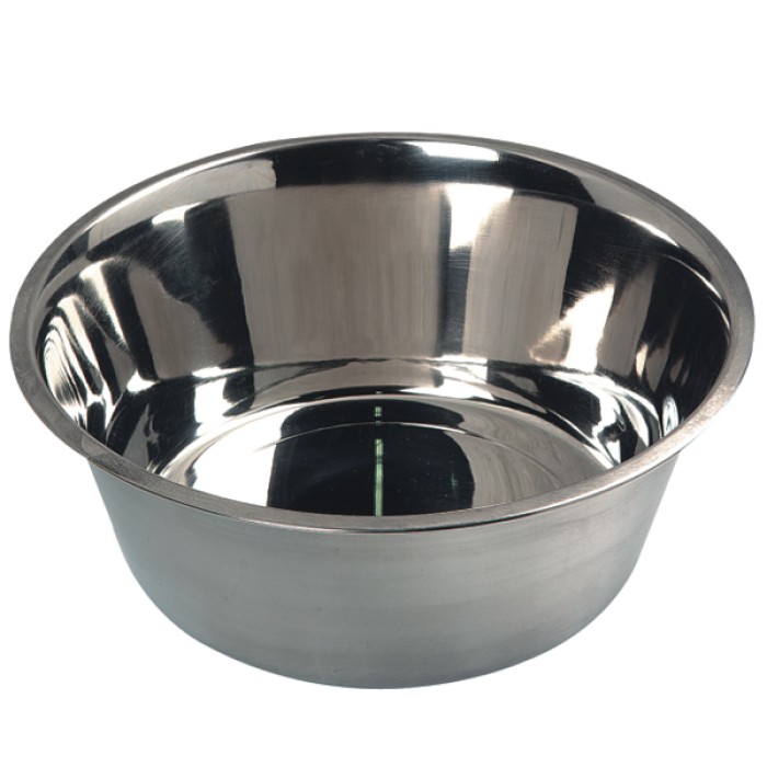 Flamingo  (ФЛАМІНГО) DOG DISH INOX миска для собак, нержавіюча сталь, 21х21х7 см, 1.6 л.