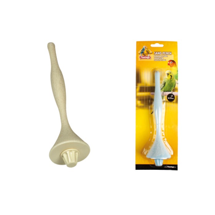 Flamingo  (ФЛАМІНГО) SAND PERCH PLASTIC іграшка для птахів піщана жердинка, 18х1,5 см, маленький.