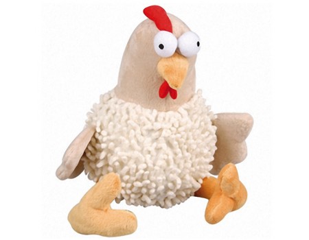 Karlie-Flamingo Chicken Big КАРЛИ-ФЛАМИНГО ЧИКЕН БИГ мягкая игрушка для собак, курица с пищалкой, плюш , 20х12х30 см.