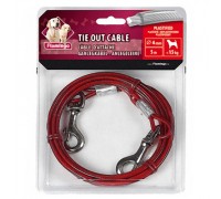 Karlie-Flamingo Tie Out Cable КАРЛИ-ФЛАМИНГО поводок для собак до 15 к..