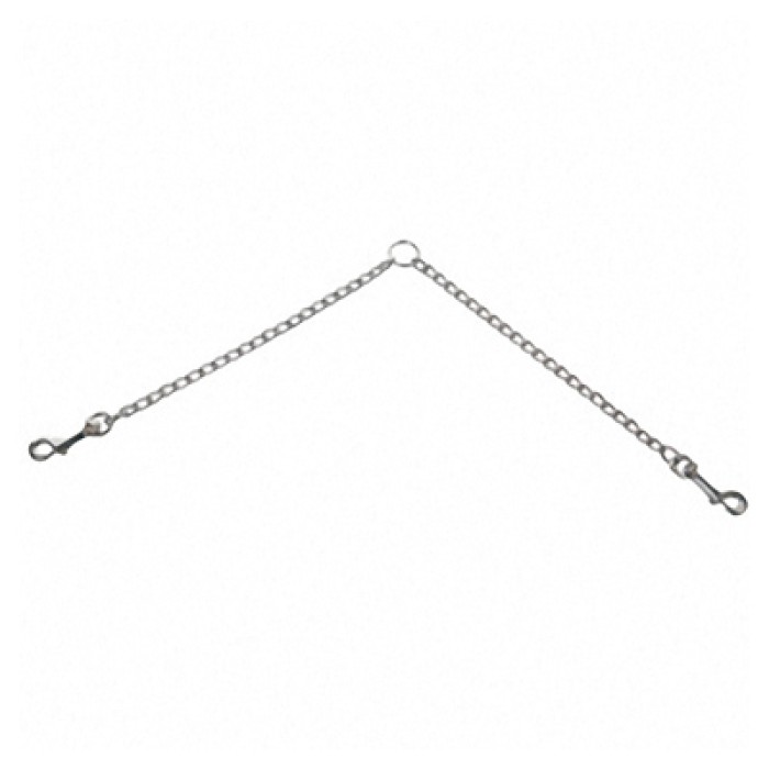 Flamingo  Twin Chain ФЛАМІНГО повідець спарка для собак, метал, 2,5 мм, 2х30 см.