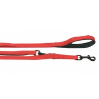 Flamingo  Training Lead Soft Grip Карлі-Фламінго перестібка для собак, з м'якою ручкою, 2 м, 20 мм, червоно-чорний.