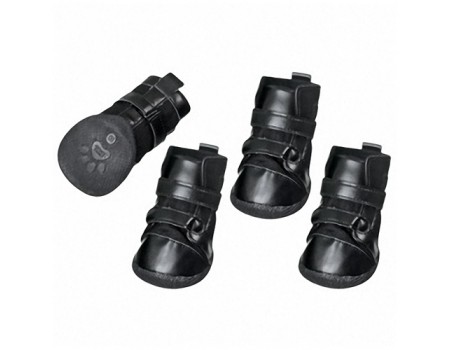 Karlie-Flamingo Xtreme Boots КАРЛИ-ФЛАМИНГО ЭКСТРИМ БУТС ботинки для собак, комплект 4 шт, черный , 4,5х3,8 см,, XS.