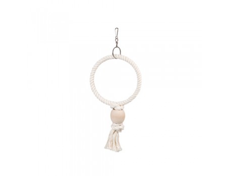 Karlie-Flamingo (КАРЛИ-ФЛАМИНГО) RING игрушка для попугаев веревочное кольцо , 19,5х5х36 см., маленький.