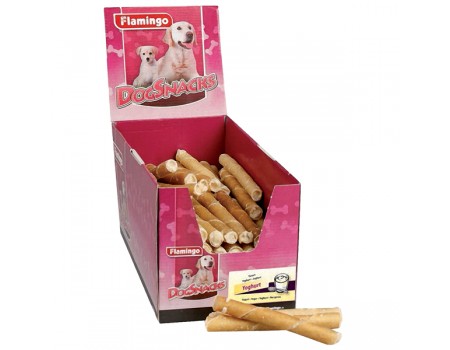 Karlie-Flamingo Cigare With Yougurt КАРЛИ-ФЛАМИНГО лакомство для собак, сигара с начинкой, йогурт , 12,5 см.