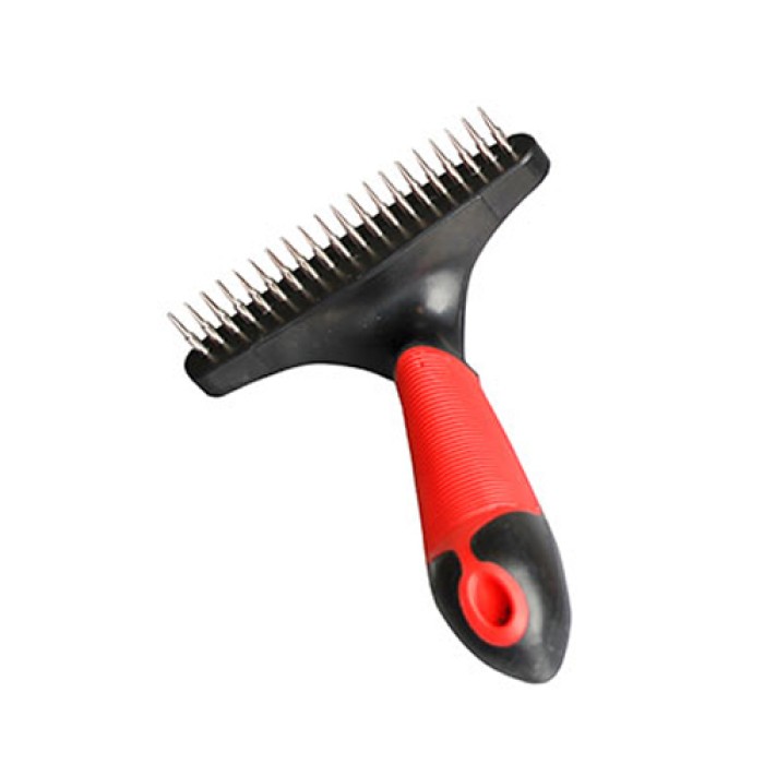 Flamingo  Undercoat Rake Single Row Short ФЛАМИНГО грабли расческа для собак, однорядная, короткие зубцы , L.