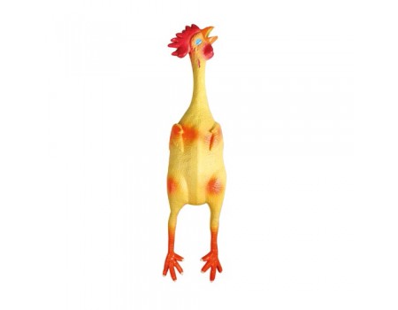 Karlie-Flamingo (КАРЛИ-ФЛАМИНГО) LATEX CHICKEN игрушка для собак, курица с пищалкой, латекс, 11х8х49 см .