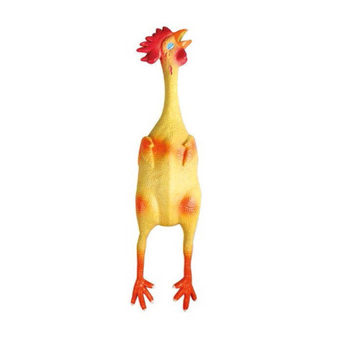 Flamingo  (ФЛАМІНГО) LATEX CHICKEN іграшка для собак, курка з пищалкою, латекс, 11х8х49 см.