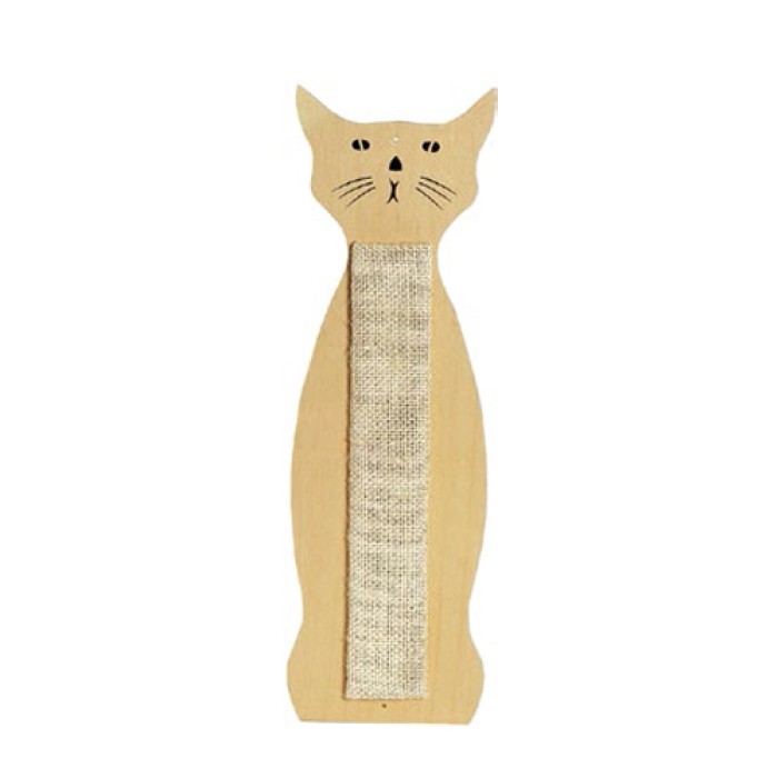 Flamingo  (ФЛАМИНГО) SCRATCHING SISAL CAT SHAPE настенная когтеточка для кошек в форме кота, сизаль , 59х21см.