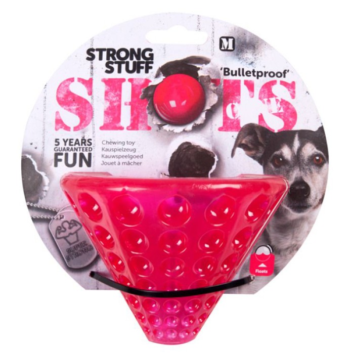 Flamingo  Shots Cone ФЛАМИНГО ШОТС КОНУС суперпрочная игрушка для собак, резина, плавающая, 14х11 см.
