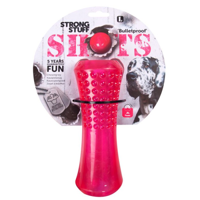 Flamingo  Shots Stick ФЛАМИНГО ШОТС АППОРТ суперпрочная игрушка для собак, резина, плавающая, диам.8 см, дл.20 см , d 8х20 см.