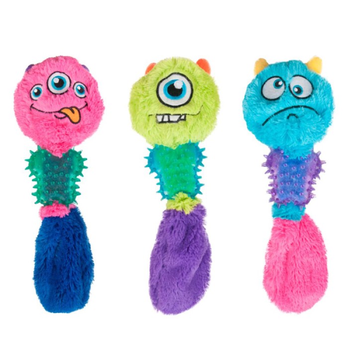 Flamingo  Monster ФЛАМИНГО МОНСТР игрушка для собак, с пищалкой, плюш, 38см.