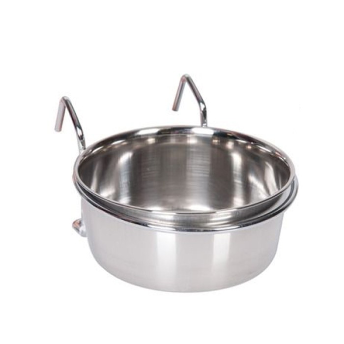 Flamingo  FEEDER WITH HOOK кормушка для грызунов, нержавейка, Д -7,5 см.