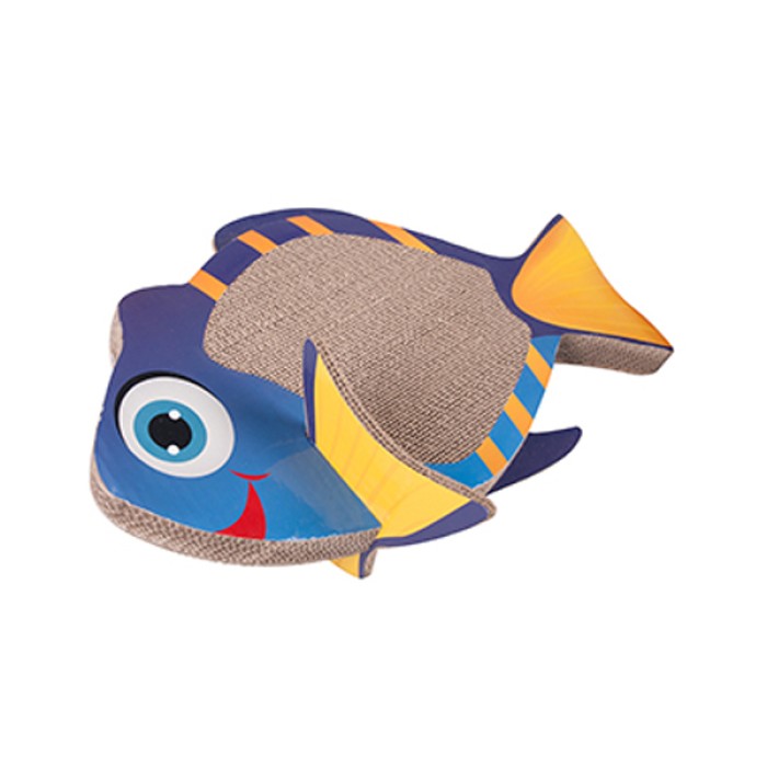 Flamingo  Fish Scratching Board ФЛАМИНГО РЫБА когтеточка доска для котов , 45х27х18 см.