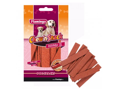Flamingo  Chewn Stripes Beef ФЛАМИНГО лакомство для собак, говядина, 108г