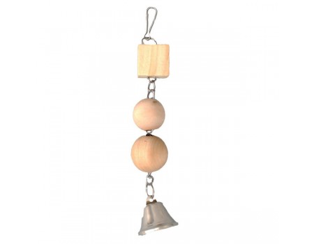 Karlie-Flamingo WOODEN BLOCKS игрушка для птиц подвеска с деревянными блоками , 27,5 см.