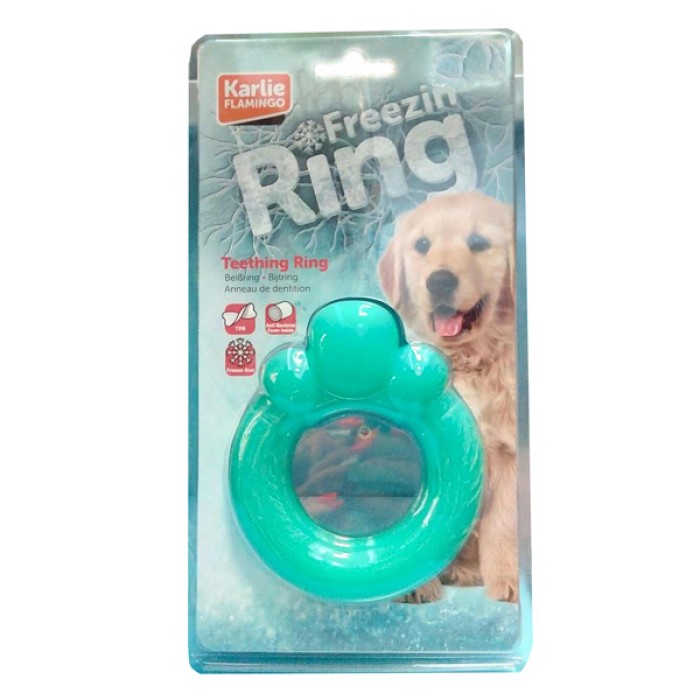 Flamingo  TEETHING RING кільце для зубів, що прорізуються, іграшка для собак, 12 см.