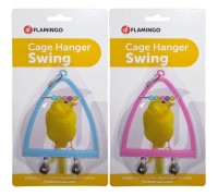Flamingo  Swing+Abacus+Bell ФЛАМИНГО игрушка для птиц, жердочка, колок..