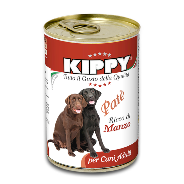 Корм вологий Kippy для собак "Pate Adult Dogs Beeff", яловичиною, паштет, 400 г