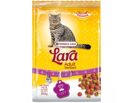 Lara Adult Sterilized ЛАРА СТЕРИЛАЙЗИД сухой премиум корм для кастрированных котов и стерилизованных кошек, 0.35 кг.