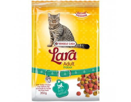 архів // Lara Adult Indoor ЛАРА ИНДОР для выведения шерсти сухой премиум корм для котов  0.35 кг.