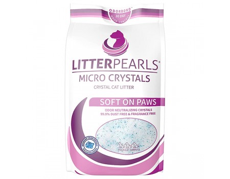 Litter Pearls Micro Crystals ЛИТТЕР ПЕРЛС МИКРО КРИСТАЛС кварцевый наполнитель для туалетов котов , 1.59 кг.