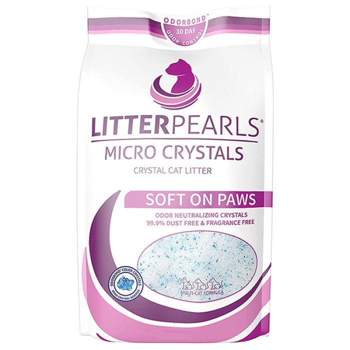 Litter Pearls Micro Crystals ЛИТТЕР ПЕРЛС МИКРО КРИСТАЛС кварцевый наполнитель для туалетов котов , 1.59 кг.