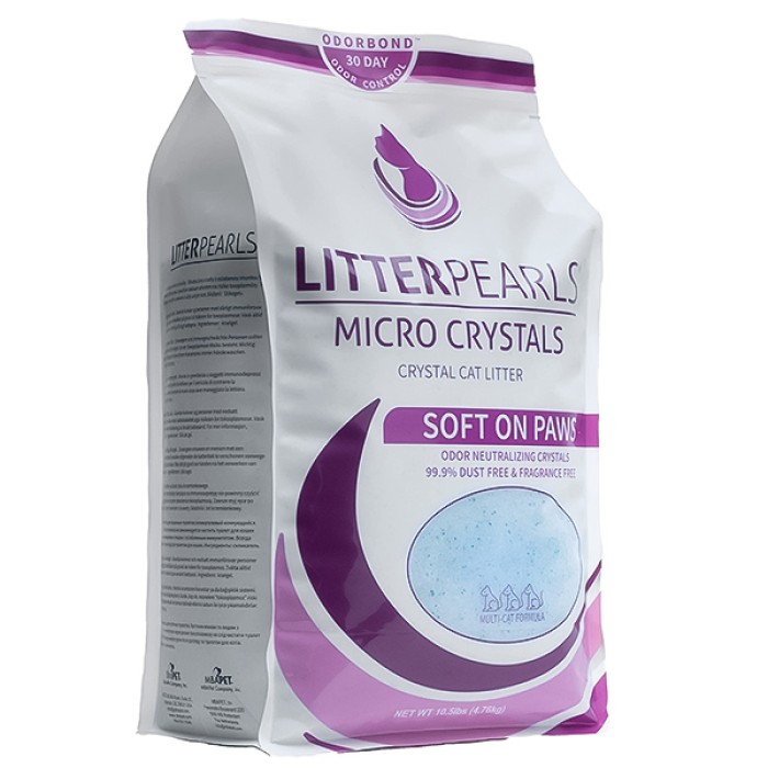 Litter Pearls Micro Crystals ЛИТТЕР ПЕРЛС МИКРО КРИСТАЛС кварцевый наполнитель для туалетов котов , 4,76 кг.