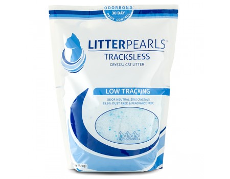 Litter Pearls ТРАКЛЕС (TrackLess) кварцовий наповнювач для туалетів котів, 3.8 л., 1.81 кг.