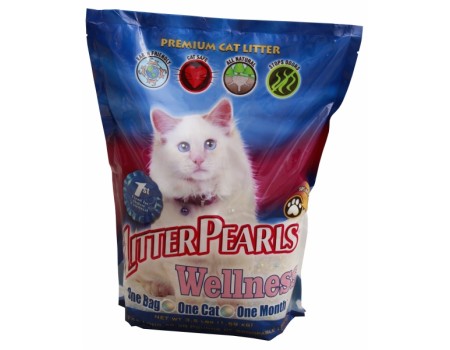 Litter Pearls ВЕЛЛНЕС (Wellness) кварцевый наполнитель для туалетов котов , 3.4 л., 1.59 кг.